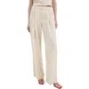 Mango Tailored Straight Leg Pants In White
