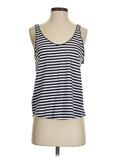 Pre-owned Mango Tank Top Blue Halter Neckline Tops