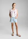 MANGO TANK TOP WITH EMBROIDERED DETAIL OFF WHITE
