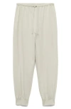 Mango Tapered Cotton Joggers In Aqua Green