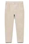 Mango Tapered Leg Jeans In Ecru