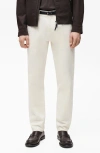 Mango Tapered Leg Jeans In Off White