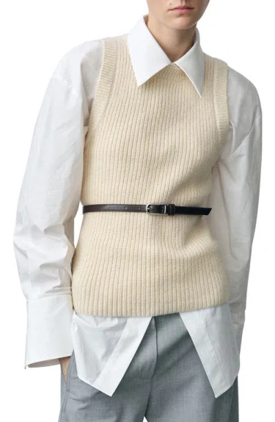 Mango Tappeito Cotton & Wool Sweater Vest