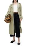 Mango Taxi Trench Coat In Green