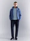 Mango Technical Waterproof Jacket In Vibrant Blue