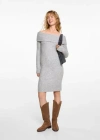 MANGO TEEN DRESS LIGHT HEATHER GREY