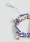 Mango Teen 2-pack Combined Anklets Gold