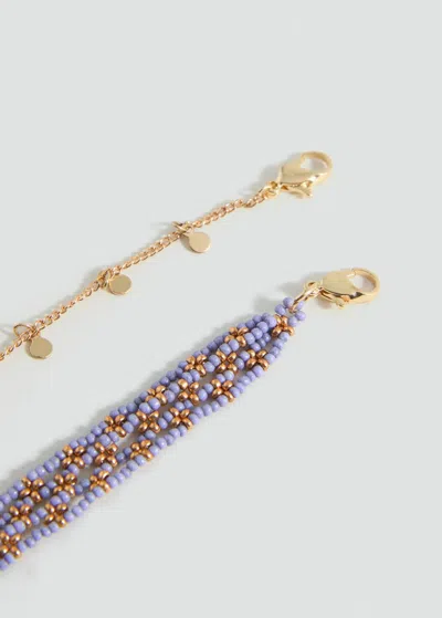 Mango Teen 2 Pack Of Necklaces Gold