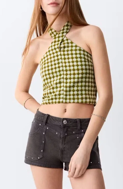 Mango Teen Alloverprint Halter Top In Multi