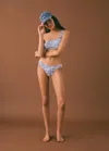 Mango Teen Asymmetrical Tie-dye Bikini Dark Navy In Dark Navy