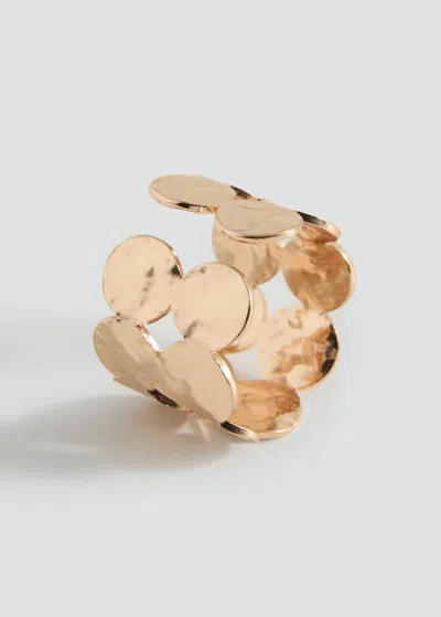 Mango Teen Geometric Shapes Ring Gold