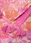Mango Teen Beach Towel With Leaves Design