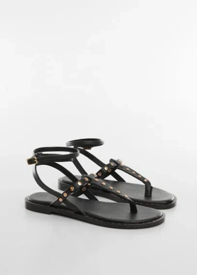 Mango Teen Sandals Black