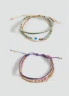 Mango Teen Beads Bracelets 2 Pack Light/pastel Purple