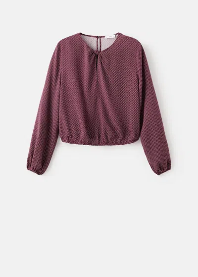 Mango Teen Blouse Grenat - Fille - M -  In Burgundy