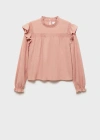 Mango Teen Blouse Pastel Pink In Pastel Pink