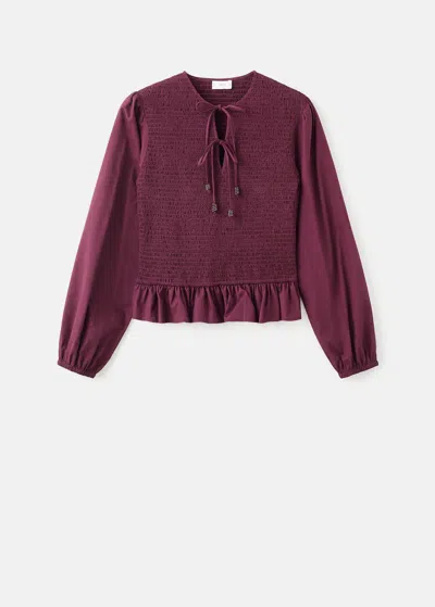 Mango Teen Blouse Purple
