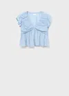 Mango Teen Blouse Sky Blue