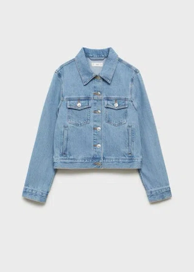 Mango Teen Jacket Medium Blue