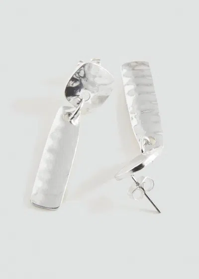 Mango Teen Boucles D'oreilles Application Géométriques Argent - Fille - Taille Unique -