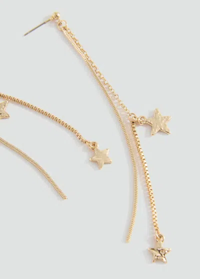Mango Teen Boucles D'oreilles Étoiles Or - Fille - Taille Unique -