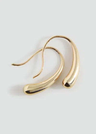 Mango Teen Boucles D'oreilles Goutte Or - Fille - Taille Unique -