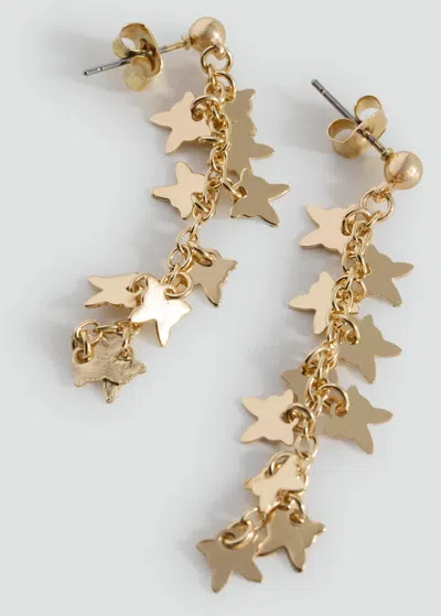 Mango Teen Boucles D'oreilles Papillon Or - Fille - Taille Unique -