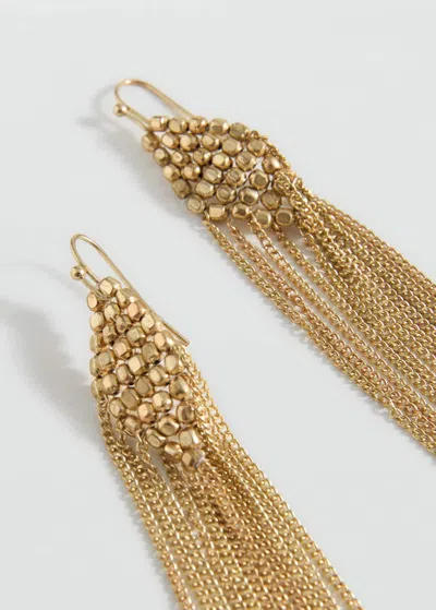 Mango Teen Pendant Earrings Gold