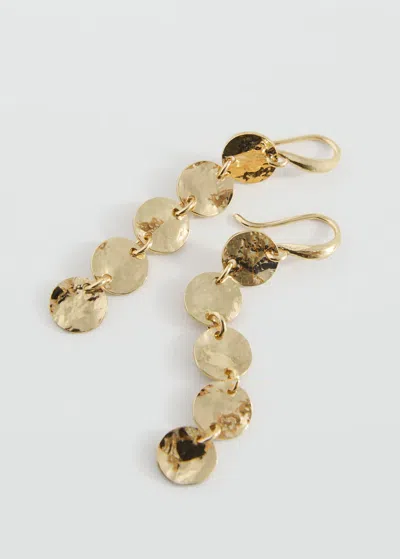 Mango Teen Boucles D'oreilles Pendantes Or - Fille - Taille Unique -