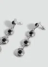 Mango Teen Stone Hanging Earrings Silver