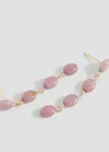 Mango Teen Boucles D'oreilles Pendantes Pierres Violet Clair/pastel - Fille - Taille Unique -