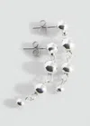 Mango Teen Boucles D'oreilles Perles Pendantes Argent - Fille - Taille Unique -