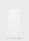 Mango Teen Bow Linen Skirt Off White In Off White