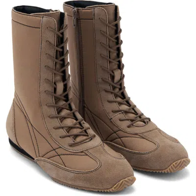 Mango Teen Boxing Boot In Brown