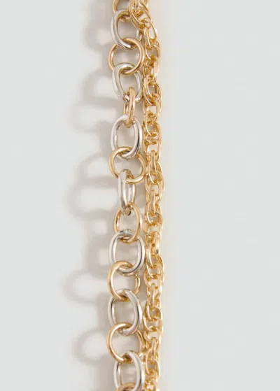 Mango Teen Bracelet Chaîne Combinée Argent - Fille - Taille Unique -