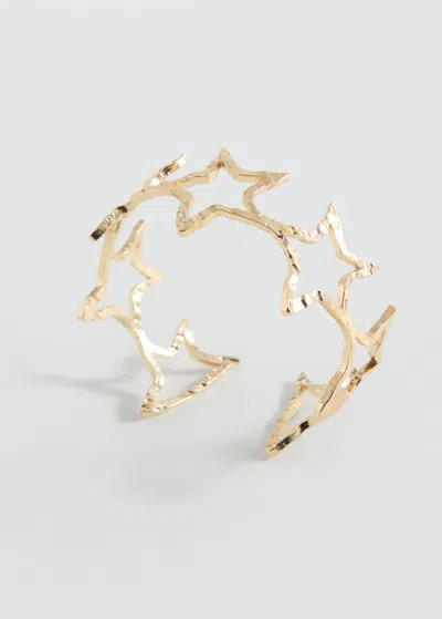 Mango Teen Bracelet Étoiles Or - Fille - Taille Unique -