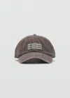 Mango Teen Casquette Marron - Fille - Taille Unique -  In Brown