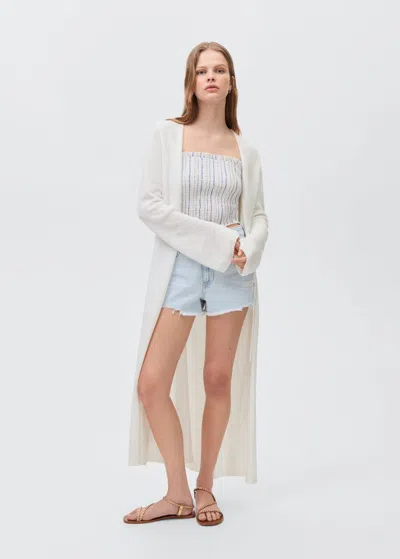 Mango Teen Cardigan Off White
