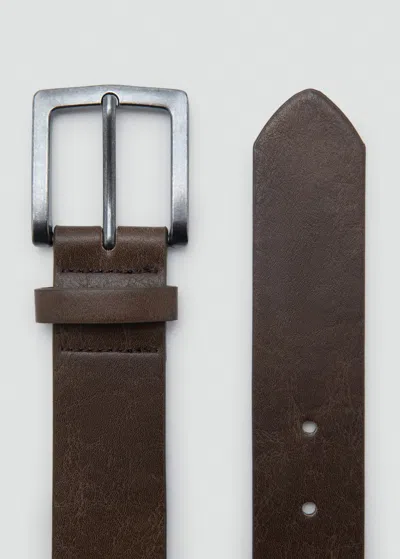 Mango Teen Ceinture Chocolat - Garçon - Xs-s -  In Brown