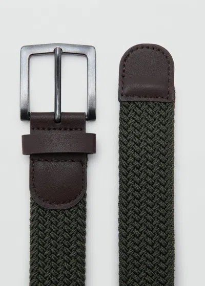 Mango Teen Ceinture Kaki - Garçon - M-l -  In Brown