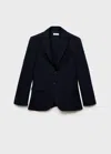 Mango Teen Classic Suit Jacket Night Blue In Night Blue