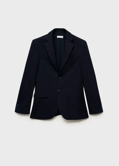 Mango Teen Classic Suit Jacket Night Blue