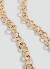 Mango Teen Collier Anneaux Entrelacés Or - Fille - Taille Unique -