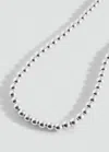 Mango Teen Collier Boules Argent - Fille - Taille Unique -