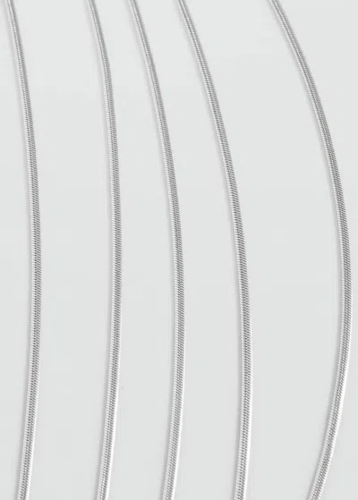 Mango Teen Collier Chaînes Argent - Fille - Taille Unique -