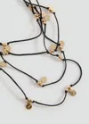 Mango Teen Collier Chaînes Noir - Fille - Taille Unique -