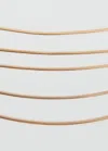 Mango Teen Collier Chaînes Or - Fille - Taille Unique -