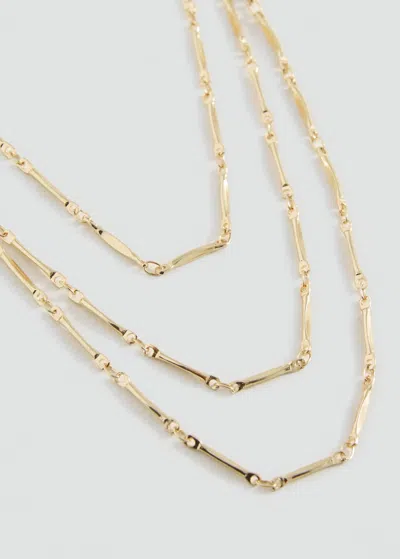 Mango Teen Collier Chaînes Or - Fille - Taille Unique -