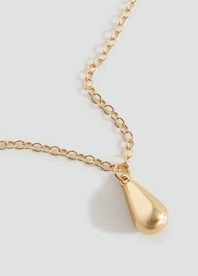 Mango Teen Collier Détail Goutte Or - Fille - Taille Unique -