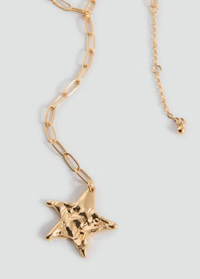 Mango Teen Collier Étoile Or - Fille - Taille Unique -